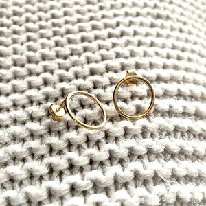 Mejuri Gold Vermeil 360 Circle Earrings - Like New, Discontinued